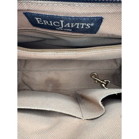 Eric Javits Purse Woven Straw Multicolor Gold Medium Shoulder Hand Bag $480 - Picture 14 of 16